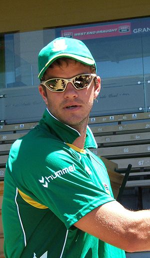 Albie Morkel at a training session at the Adel...
